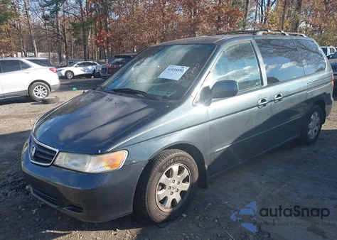 2003 Honda Odyssey Ex z USA, uszkodzony, nr VIN 5FNRL18683B015090